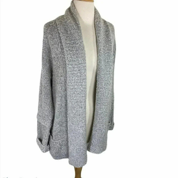 Calvin Klein M‎ gray open shawl collar cardigan - Picture 1 of 6
